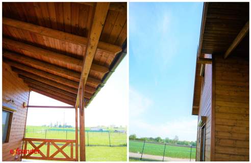 Domek całoroczny drewniany garaż działka 912m2 Powidz ZAMIANA