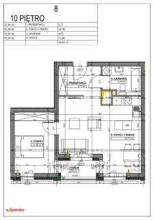 2- pokoje Apartament 10 piętro loggia obok Skytower Centrum 46,75...