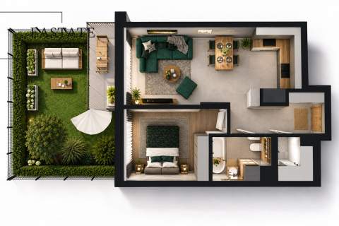 gotowe do odbioru/ogródek 36 m2/bez pcc