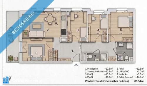 BEZPOŚREDNIO 5 pokoi na wynajem Metro Natolin nowy apartamentowiec