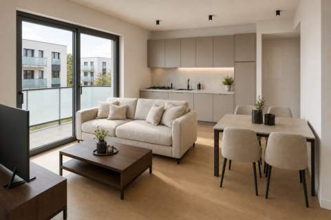 3 Pokoje Kampus Morasko UAM Kameralne Osiedle Balkon