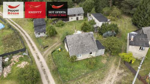 Siedlisko w Zimnych Zdrojach,blisko rzeka Wda, las