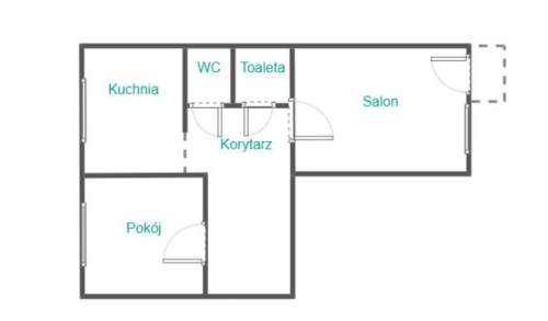 Rubinkowo 2 pokoje duża piwnica