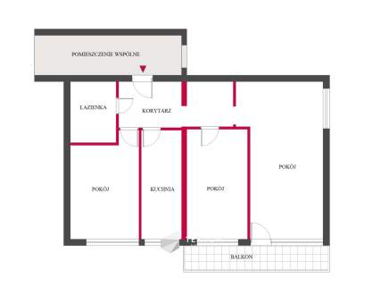 3 pokoje Balkon Oddzielna kuchnia