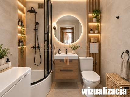Własnościowe 3 słoneczne pokoje balkon 54,76m2