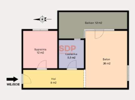 Nowoczesny apartament 2-pokojowy z garażem i wielkim balkonem