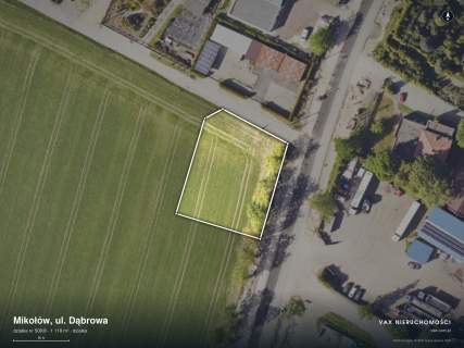 Mikołów, Dąbrowa, działka 1118 m z mediami