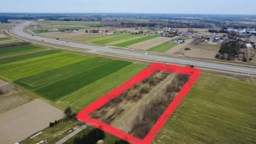 Działka inwestycyjna, bezpośrednio przy A2/DK63