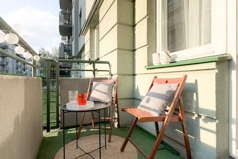Dwa pokoje na zielonym Mokotowie plus balkon i parking