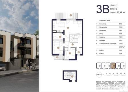 Nowy apartament 67m Pompa ciepła Garaż 2st
