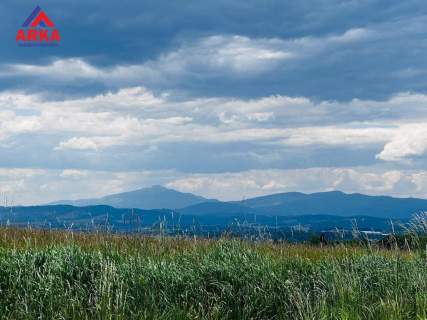 Widok na Beskid, Gorce i Babią Górę Las 2 domy