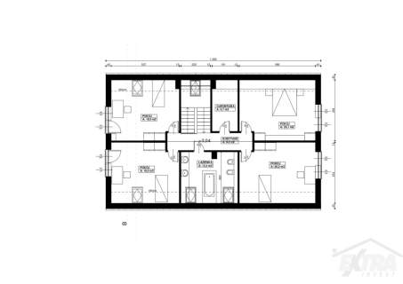 Działka 900 m projekt domu 227,66 m Szczecin Płonia