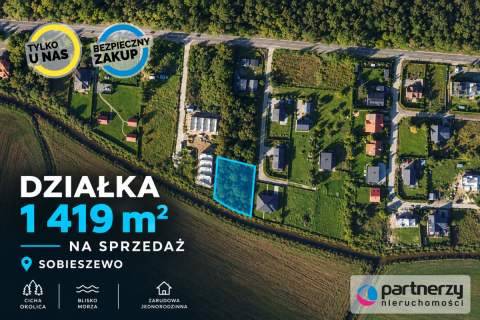 Działka inwestycyjna 1 419 m MPZP Sobieszewo