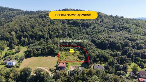 Działka na sprzedaż, 3012 m2, Sucha Beskidzka