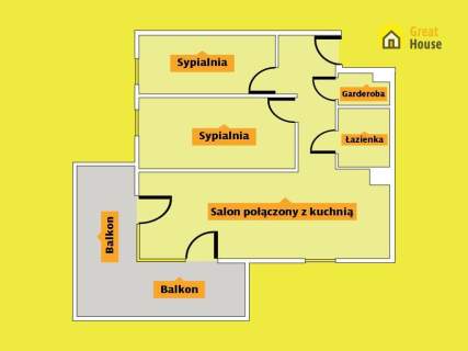 Apartament 60m2 z klimatyzacją - BELLA VISTA