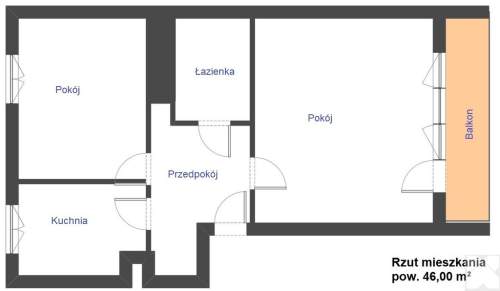 Mieszkanie 46 m na parterze   Przemyśl, Zasanie, ul. Bor