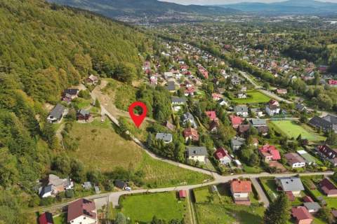 Widokowa działka budowlana 1127 m Bystra Śląska