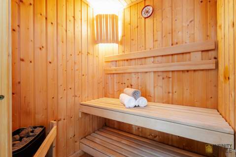 Dwupoziomowe 100m2 Sauna Kominek Garaż