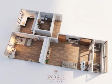 FILM 2 pokoje balkon klima park 44,1m