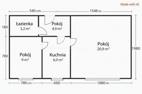 Mieszkanie 46,6 m do remontu w spokojnej okolicy