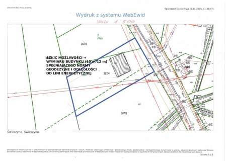 Działki Świeszyno z MPZP i mediami blisko Koszalin