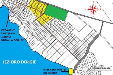 Działki rekreacyjne w okolicy jeziora Dołgie.