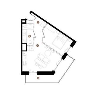 Apartament 37,72m2, balkon 9m2, siłownia dla mieszkańców