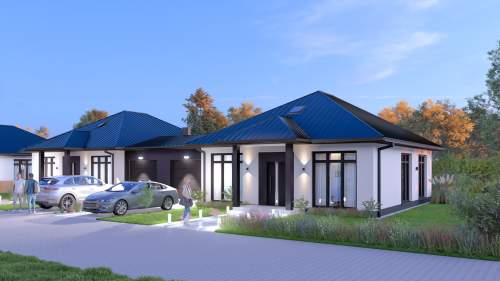 Dom w zabudowie bliźniaczej 100 m2 600 m2 działka