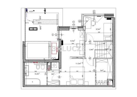 Dwupoziomowy apartament Poligonowa