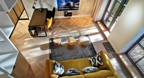 apartament z ogrodem w centrum miasta