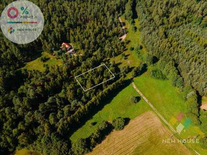 Woryty, budowała działka 1085 m2, Jezioro, las