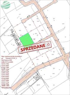 Działka budowlana 1244m Rusinowo media I kompleks