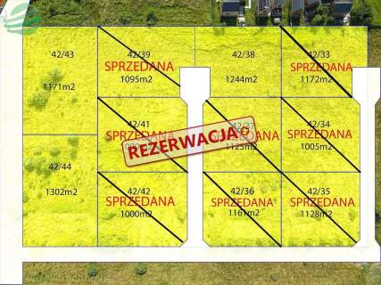 Uzbrojona działka 1171m2 budowlana pod lasem Rusin