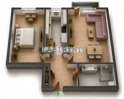Tysiąclecie, M-3, 52m2, po remoncie, winda, balkon