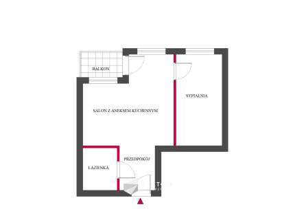 GRUNWALD 2POK BALKON WINDA CISZA LOKALIZACJA