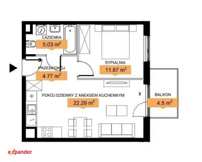 Nowe 2 pokoje 43,96 m odbiór w tym roku Widzew bez PCC i p
