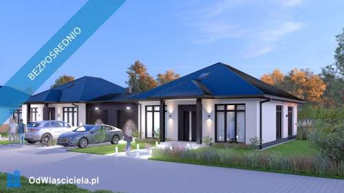 Bliźniak 100 m2 z ogródkiem 600 m2 poddasze 40 m2