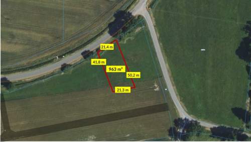 Działka budowlana 1070m2 Dzielna
