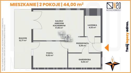 TARAS 12,7 m2 ZE ŚCIANĄ ZIELENI - BAGRY PARK