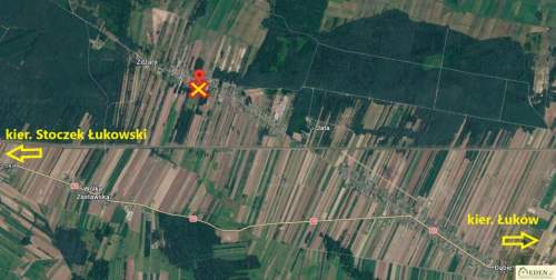 Działka w całości budowlana 0,66 ha w Żdżary pod Łukowem