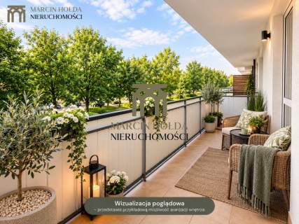 DUŻY BALKON 9,6 M 2 POKOJE GAJ