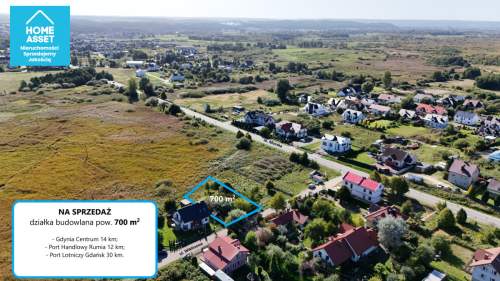 Rewa działka 700 m , 520 m od morza, MPZP