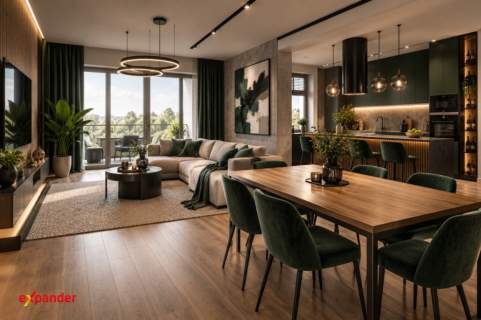 4 pokoje 66,35 m Balkon Gdańsk Jasień Mieszkanie oddane do