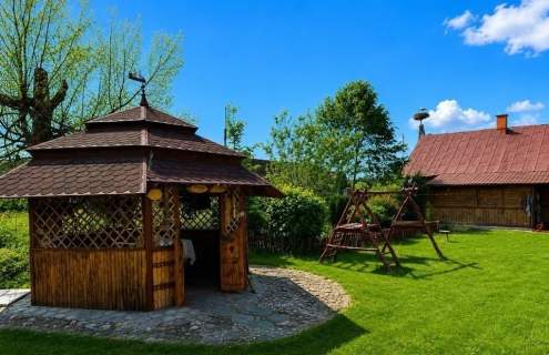Siedlisko Kopytów Kodeń dom całoroczny Sauna teren za