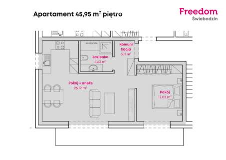 Nowy apartament 46 m Oferta Specjalna 339k