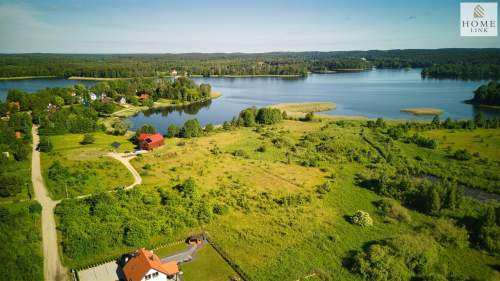 Działka 1243m widok na Jezioro Kalwa - 100m