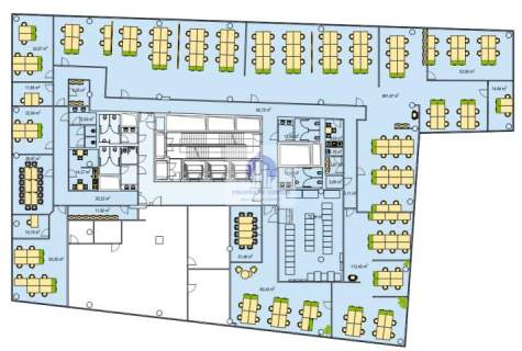 Mokotów lokal biurowy 1361m2 do wynajęcia