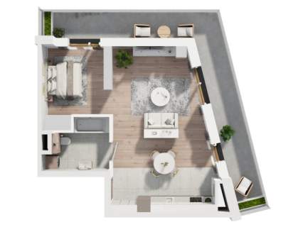 48,76 m balkon MIKATO Katowice