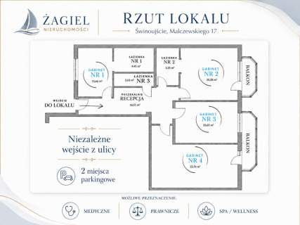 MIESZKANIE - LOKAL UŻYTKOWY - PARTER - GABINETY KANCELARIA USŁUGI