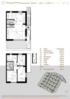 Dwupoziomowe mieszkanie z tarasem 19,48m2